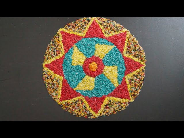 Beautiful pookalam design for onam festival by enrich minds