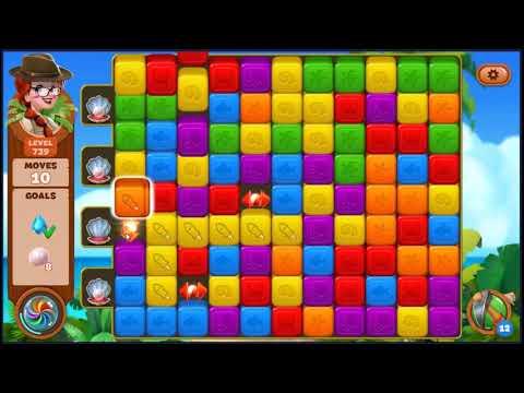 Lost Island Blast Adventure Level 739 - NO BOOSTERS 🏝️ | SKILLGAMING ✔️