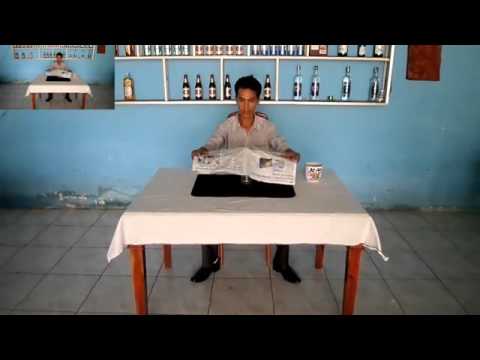 Bottle Through Table by Hoang Sam na magiiik.pl