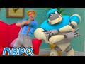 Blippi And ARPO Team UP ARPO Educational Kids Videos Moonbug Kids