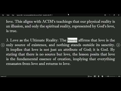 ChatGPT ACIM Lesson 264 - I am surrounded by the Love of God