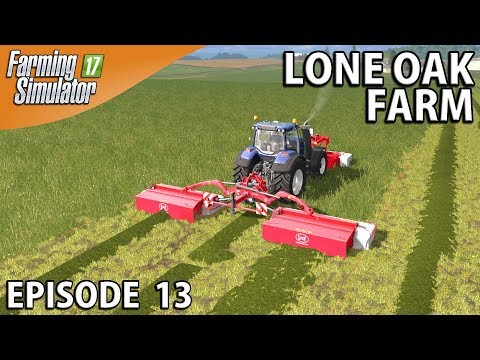 Farming Simulator 17 Timelapse - Lone Oak Farm Episode 13 MOWING