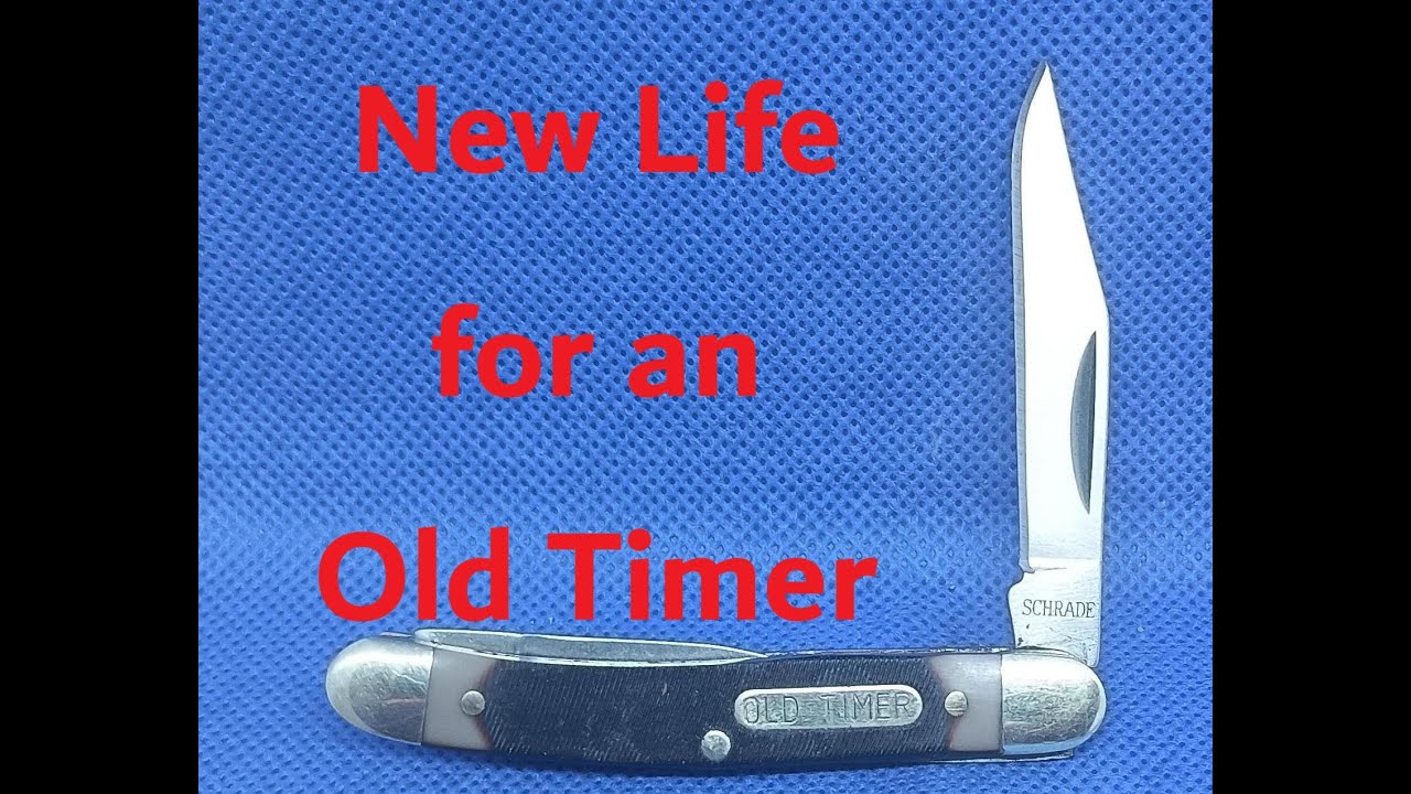 New spring for Schrade 104OT - knife repair