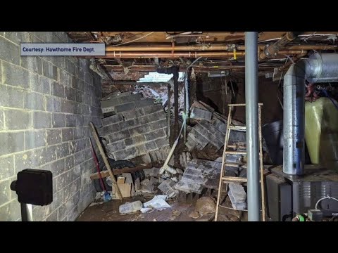 NJ Hawthorne Apartment Building & Partial Wall Collapse