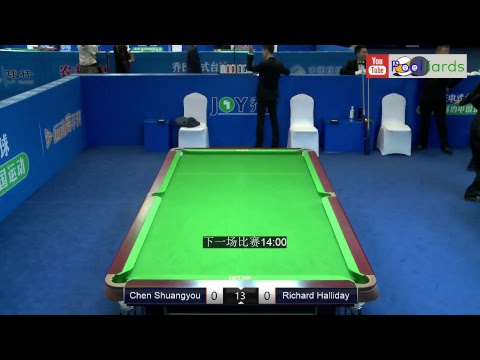 Richard Halliday v Chen Shuangyou  2018 JOY World Chinese Pool Masters 4 Xiushui Station