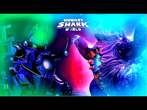 Shin Sharkjira Beats Mecha Sharkjira in Battle of Squid 🦑 - Hungry Shark World