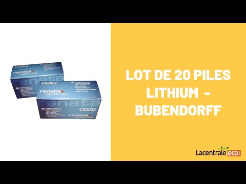 Lot de 20 piles lithium CR2032 - Bubendorff