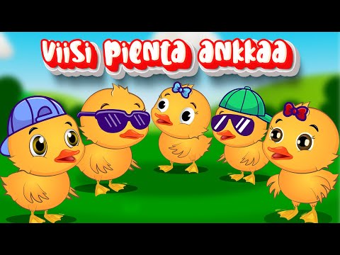 Viisi pientä ankkaa | Lastenlauluja suomeksi | SuomenLastenLauluja | finnish nursery rhymes