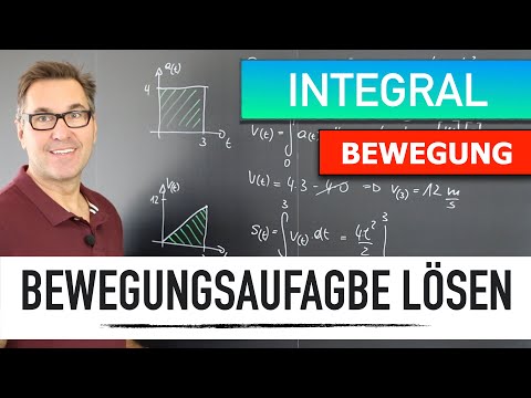 Bewegungsaufgabe mit dem Integral lösen | Weg, Geschwindigkeit, Beschleunigung | Weg-Zeit-Diagramm