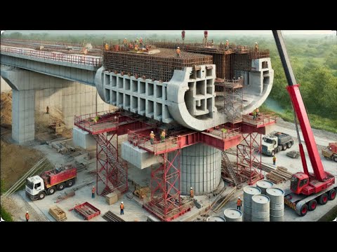 Incredible Fastest Bridge Construction Technology - Biggest Crane Heavy Equipment Machines Working