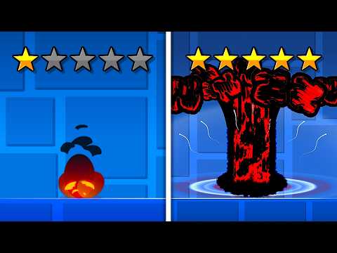 1 Star Explosion vs 5 Star Explosion in Geometry Dash