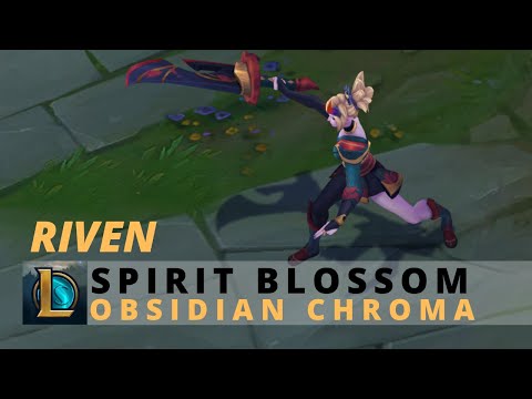 Spirit Blossom Riven Obsidian Chroma - League Of Legends