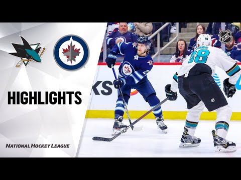 NHL Highlights | Sharks @ Jets 2/14/20