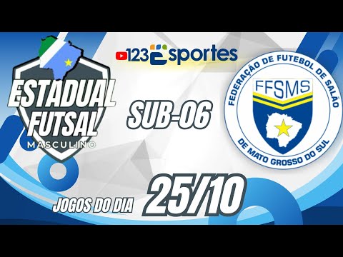 FFSMS CAMPEONATO ESTADUAL MASCULINO SUB06 2025 - jogos DIA [25/10/2025]