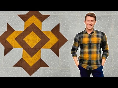 Joint Project | God's Eye Block - Ataide Depizzol 04/17/2022 #patchwork #tutorial