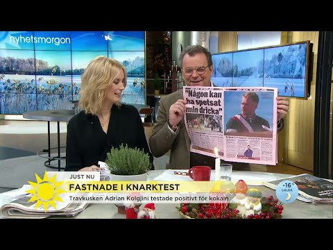 Travkusk fastnade i knarktest - Nyhetsmorgon (TV4)