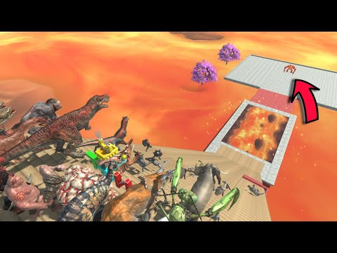 Lava Golem Challenge | Who Can Survive? - Animal Revolt Battle Simulator