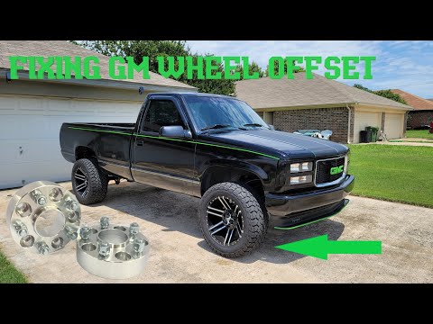 Installing 2 inch wheel spacers To fix GM Offset
