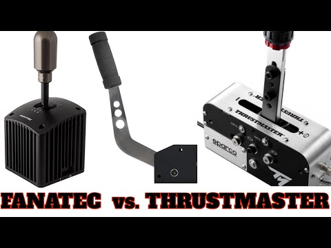 Thrustmaster TSS vs. Fanatec ClubSport Shifter vs. Fanatec Handbremse