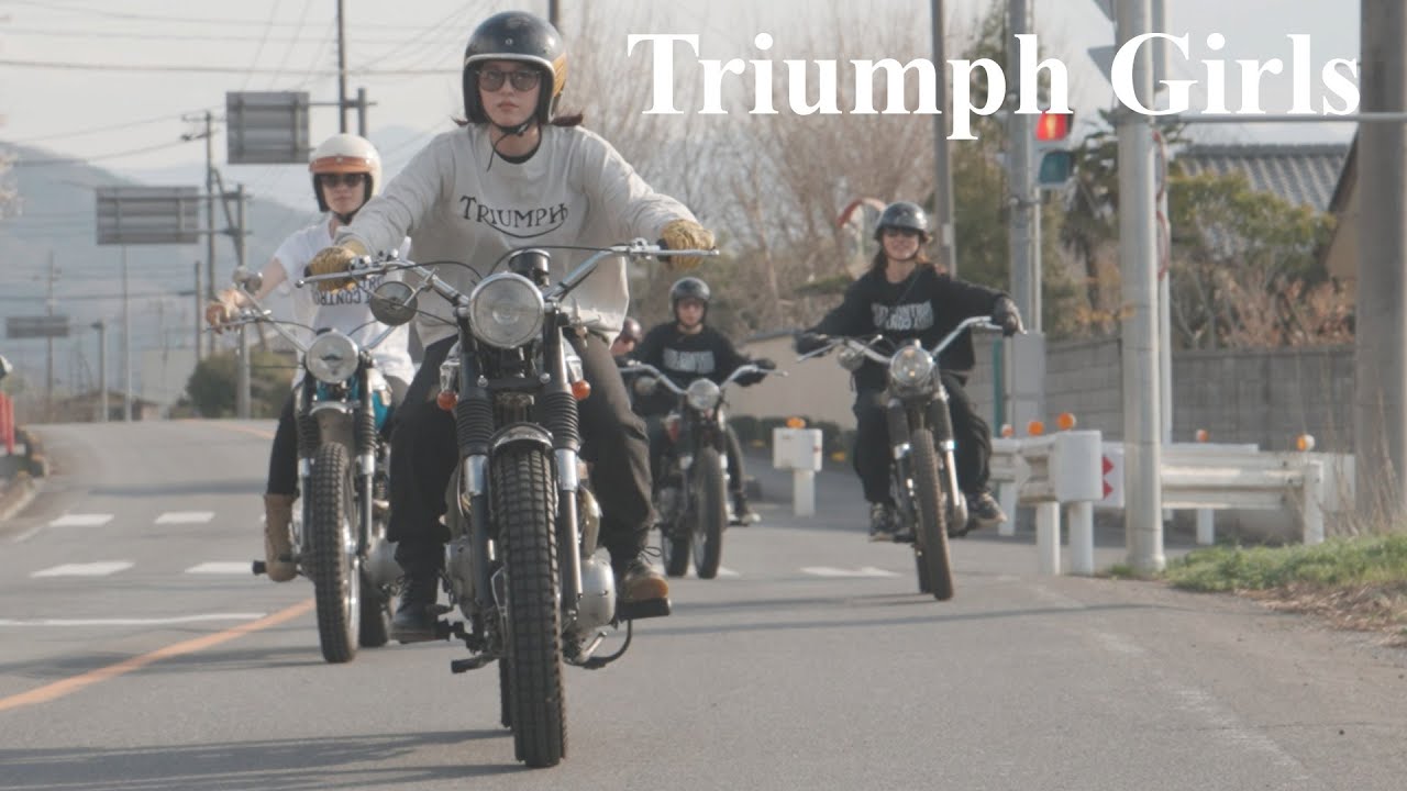 Triumph女子初めての公道走行とインタビュー