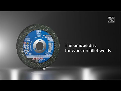 POLIFAN CURVE flap taşlama diski PFR 115x22,23 mm genişlik L CO60 SGP STEELOX çelik/paslanmaz çelik için Youtube