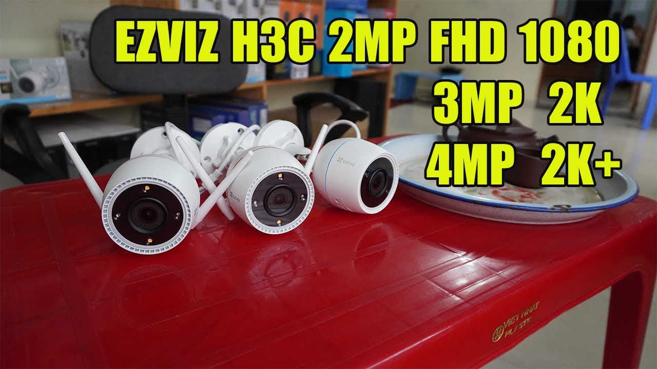 Miniatura da avaliação em vídeo de Câmera de Segurança Externa EZVIZ H3c Wi-Fi 2MP Full HD com Áudio CS-H3C
