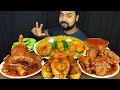 SPICY MUTTON CURRY BHUNA KHICHURI HILSA FISH FRY BRINJAL FRY SALAD ASMR MUKBANG EATING SHOW