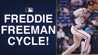 It only took 6 innings for Freddie Freeman to hit for his second career cycle!