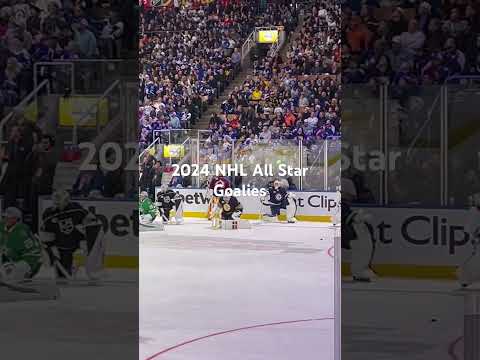 2024 NHL All Star Goalies warmup Toronto