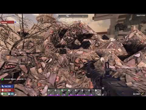 7 Days to Die:  Destroying Dishong Tower with a Rocket Launcher!!