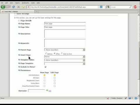 How to add a new page to a DotNetNuke Page