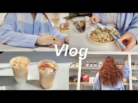 new cafe in Koreatown | 바지락 aglio e olio | bits of life