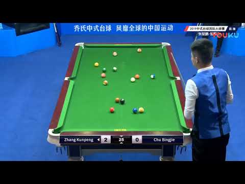 Zhang Kunpeng VS Chu Bingjie - 2019 World Chinese Pool Masters Linyi Station
