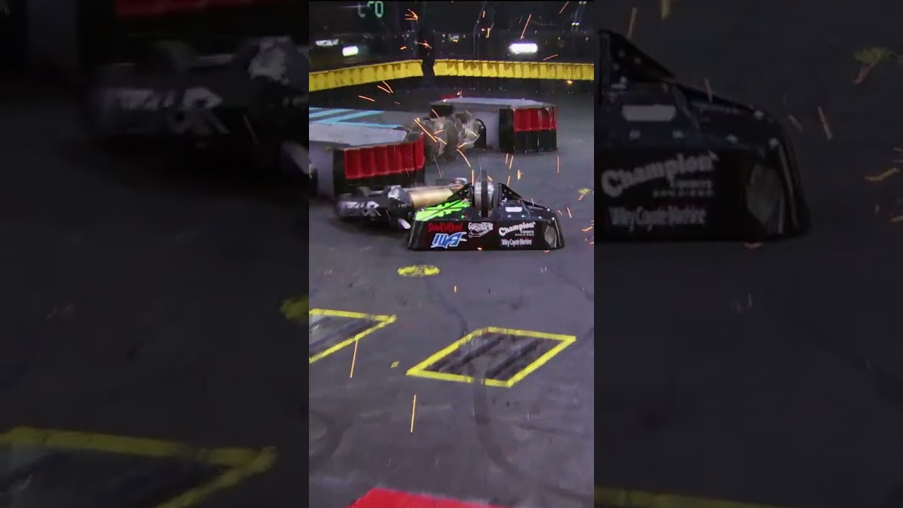 Bot gets turned into a frisbee!