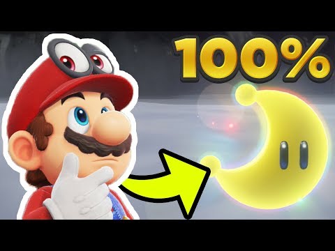 Super Mario Odyssey - Dark Side ALL 24 POWER MOON LOCATIONS! [100% Guide]