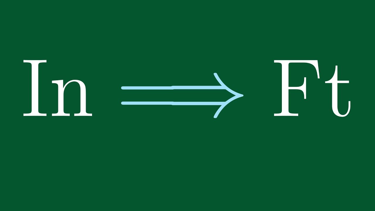 Putar video How to Convert Inches to Feet sekarang How to Convert Inches to Feet