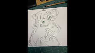 Art Drawing - Frieren Realism Anime Drawing LIVE 🎨| Anime Art Stream + Alcohol Markers