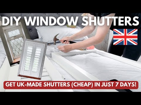 DIY Window Shutters: Made in the UK, Delivered in 7 DAYS , Save £££s! Full Fitting Guide