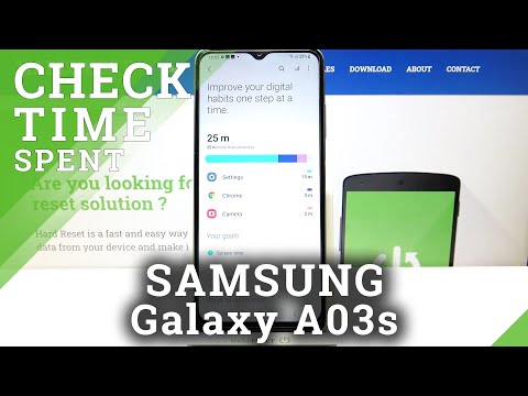 How to Check Total Screen Time in SAMSUNG Galaxy A03s – Unlock / Notification Count