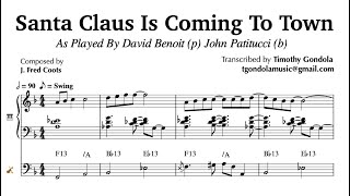 Santa Claus Is Coming To Town| Jazz Piano &amp; Bass