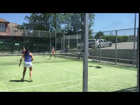 Grran derecha de Lucía Rodríguez. Pádel BAL Hotel Gijón