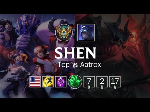 Shen Top vs Aatrox - NA Challenger Patch 8.21