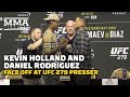 Kevin Holland, Daniel Rodriguez Face Off Before Cancelled UFC 279 Presser | UFC 279 | MMA Fighting
