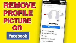How To Remove Facebook Profile Picture🔥