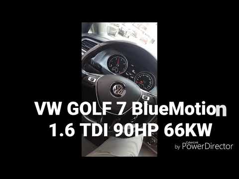 VW Golf 7 BlueMotion 1.6 TDI Acceleration