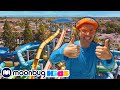 Blippi Explores A Water Park Learn ABC 123 Educational Videos Songs And Rhymes Moonbug Kids
