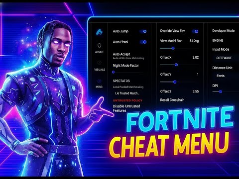 UNDETECTED FORTNITE HACK | FREE MENU CHEAT | ESP & WALLHACK & SILENT AIM