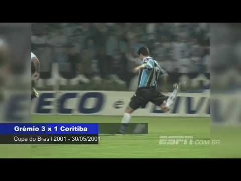 Grêmio 3 x 1 Coritiba - Semifinal Copa do Brasil 2001