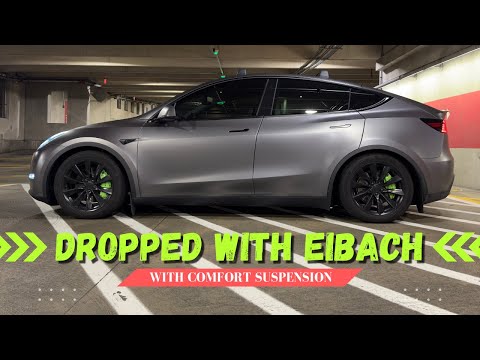 2023 Tesla Model Y Comfort Suspension DROPPED with Eibach