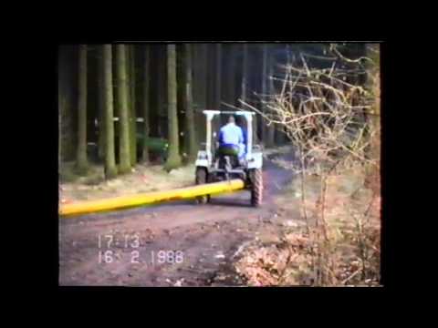 Hermann Lanz Aulendorf beim Langholz rücken